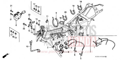 KABELBAUM/ ZUENDSPULE CM125CC de 1982